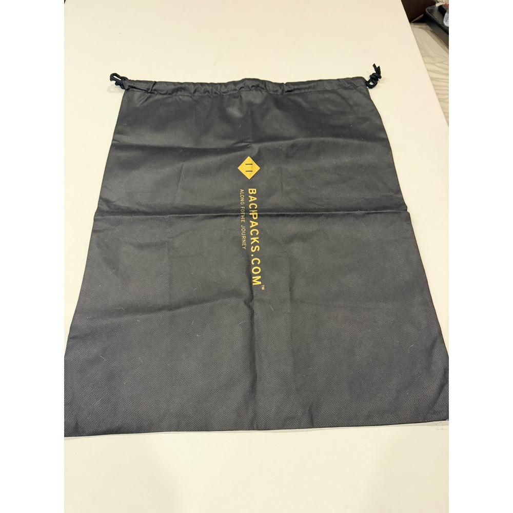 Bacpacks.com Large Black Drawstring Dust Bag Storage Cover 22.5x28